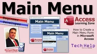 How to Create a Main Menu Form in Microsoft Access with Buttons or a List Box