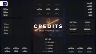 Premiere Pro Template: Credits + Free Font