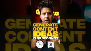 Content Ideas in 60 Seconds for creators