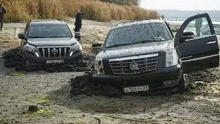 МАЖОРЫ УТОПИЛИ свои дорогие АВТО.   AUDI Q7 против TOYOTA PRADO 150 и RANGE ROVER