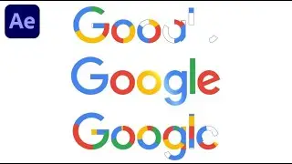 Google Logo Animation In Adobe After Effects - After Effects Tutorial - No Plugins.