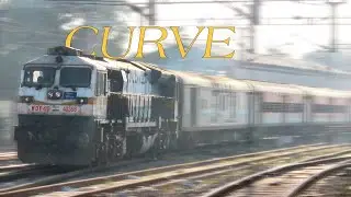 ELECTRIC & DIESEL TRAIN AT BIKANER SHARP CURVE | Indian Railways