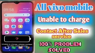 Vivo y15 after sales problem// All vivo charging error problem