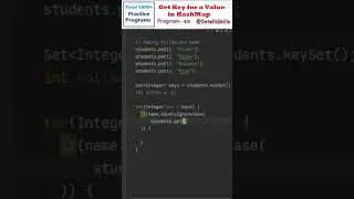 Java Program 49 | Get Key for a Value in HashMap 