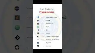 FREE TOOLS FOR PROGRAMMERS #visualstudiocode #eclipse #sublimetext #atom #git #github #gitbash #java