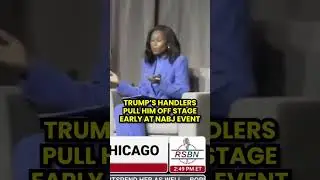 Trump Abruptly PULLED OFF STAGE by HANDLERS during Disaster NABJ Event