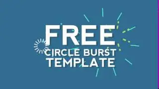 Free Circle Burst Template for Adobe After Effects