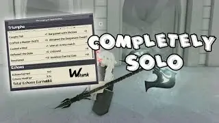 Redoing W Rank Completely Solo || Deepwoken