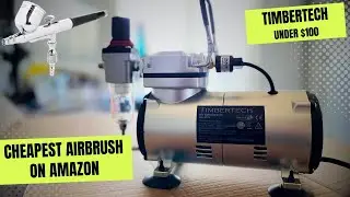 Unboxing cheapest AIRBRUSH on Amazon | Timberteck Setup | Cleaning