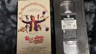 Opening/Closing Of Willy Wonka The Chocolate Factory VHS From 1971