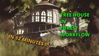 3D TREEHOUSE WORKFLOW IN 12 MINUTES (BLENDER 3D)