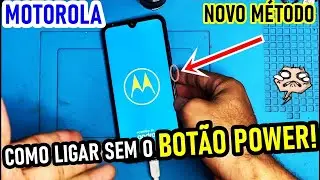 COMO LIGAR CELULAR MOTOROLA COM O BOTÃO QUEBRADO EM CASA! Muito simples!