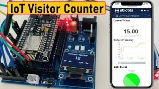 IoT Based Bidirectional Visitor Counter using ESP8266 & MQTT