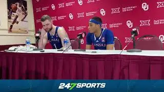 Hunter Dickinson, Dajuan Harris break down Kansas road win over Oklahoma