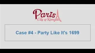 Criminal Case - City of Romance, Case 4 - Party Like It's 1699