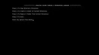 1.Create Folder Through C Programming Language