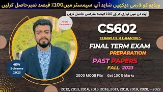 Cs602 final term exam Preparation fall 2024 | Cs602 Past papers | Cs602 Current paper 2024