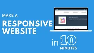 How to make a responsive website in 10 minutes | Step by step landing page tutorial