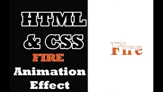 Fire Effect Animation using HTML & CSS