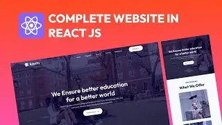 React JS Project | Build & Deploy Complete Responsive Website in React Step by Step Tutorial