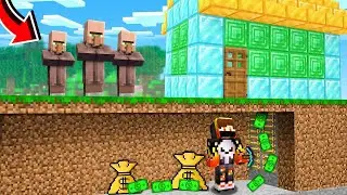21 ways To Troll Villagers In MINECRAFT.......