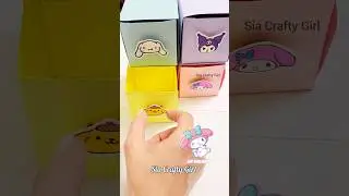 Diy Sanrio Paper Crafts 🤩❤️ #shorts #youtubeshorts #shots #sanrio #papercraft #diy #schoolcrafts