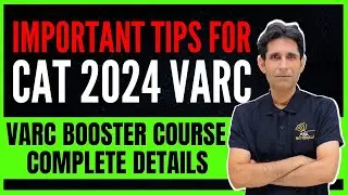 Important Tips & VARC Booster Course Complete Details  | CAT 2024 | Himanshu Sir | MBA Pathshala