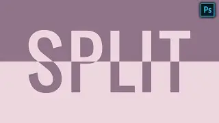 How to Create a Split Colour Text Effect in Photoshop.