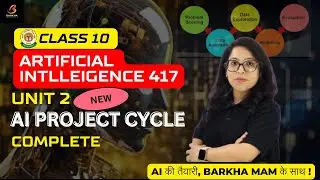 CBSE Artificial Intelligence417: AI Project Cycle|Unit 2|Part B|Class10 |Barkha Mam 