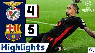 RESUMEN - Benfica vs Barcelona 4-5 | Goles y Resumen | CHAMPIONS LEAGUE Goles Hoy