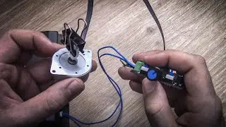 Как  запустить шаговый мотор от принтера. Controlling a stepper motor through a signal generator