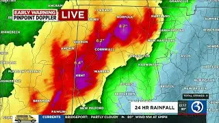 FORECAST: Radar rain estimates as high as 5-7” across portions of CT