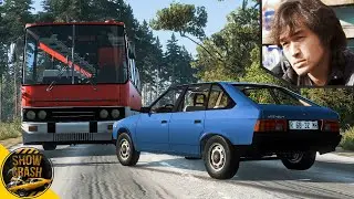 BeamNG Drive - РЕМЕЙК Реконструкции Аварии Виктора Цоя | ТРИ ВЕРСИИ ДТП