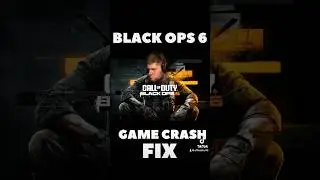 Black Ops 6 Game Crash Fix  #bo6 #blackops6 #cod #callofduty #gamecrash #hotfix #fix #games #help