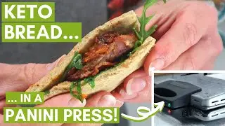 Keto BREAD cooked in a PANINI PRESS! // Easy Linseed Bread Recipe - UK ingredients