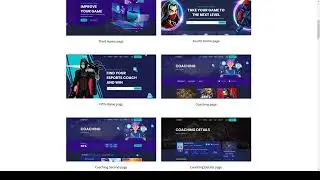 Egamlio - Esports and Gaming Courses Website HTML Template coach website training