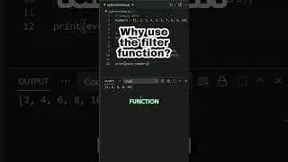 Pythons Filter Function  #pythonprogramming #pythontutorial #pythonforbeginners
