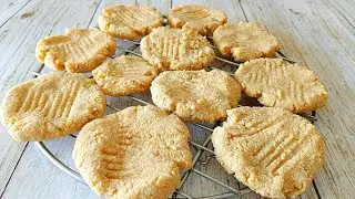 Peanut butter cookies are gluten free and sugar free!