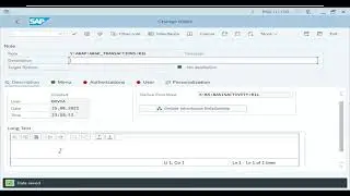 Create the Derived role in SAP