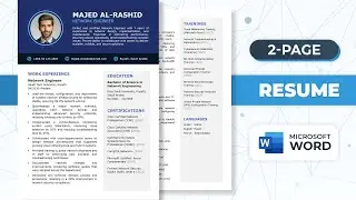 How to Make Resume in Word | Two Page Resume | Resume for Experienced Professionals