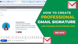 How to Create Professional  Gmail Signature with Clickable Social Media Links for FREE.