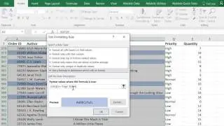 Excel conditional formatting based on another cell value