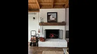 How to Paint Your Fireplace White