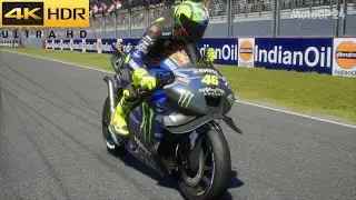 MotoGP 24 - Valentino Rossi Returns To Yamaha YZR-M1 #10: 100% Race Indian (4K60)