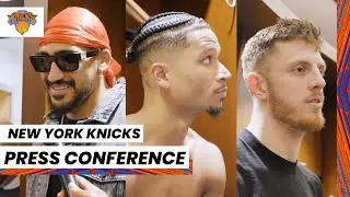 Obi Toppin + Josh Hart + Isaiah Hartenstein | NY Knicks Media Availability (April 2, 2023)