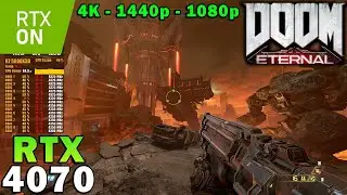 DOOM Eternal | RTX 4070 | Ryzen 7 5800X3D | Ray Tracing | Ultra Nightmare Settings