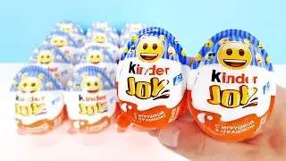 Киндер Сюрприз ЭМОДЖИ СИНИЕ 2022! Unboxing Kinder JOY Emoji Music! Новая коллекция ЭМОДЗИ МУЗЫКАНТЫ!