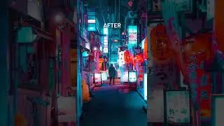 Cyberpunk Inspired Edit with Lightroom #shorts #lightroom