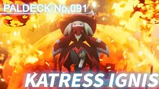 Paldeck | No.091 KATRESS IGNIS - Palworld | Gameplay | Pocketpair