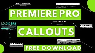 Callouts Titles Premiere Pro free | Premiere Pro Templates